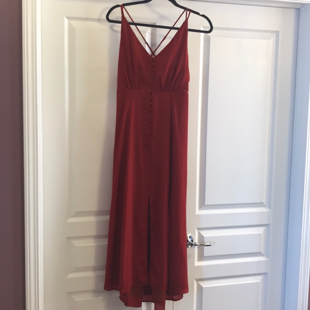 Sale *Buy2/Get1* Rust Color Button Up Midi Vici D… - image 2